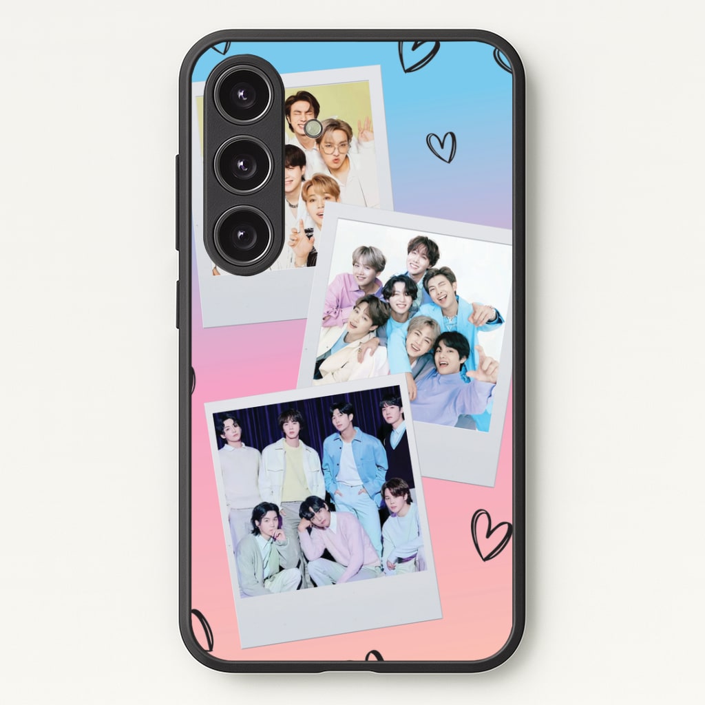 K-Pop Band Polaroid Collage Phone Case - Galaxy S24 Plus / Standard