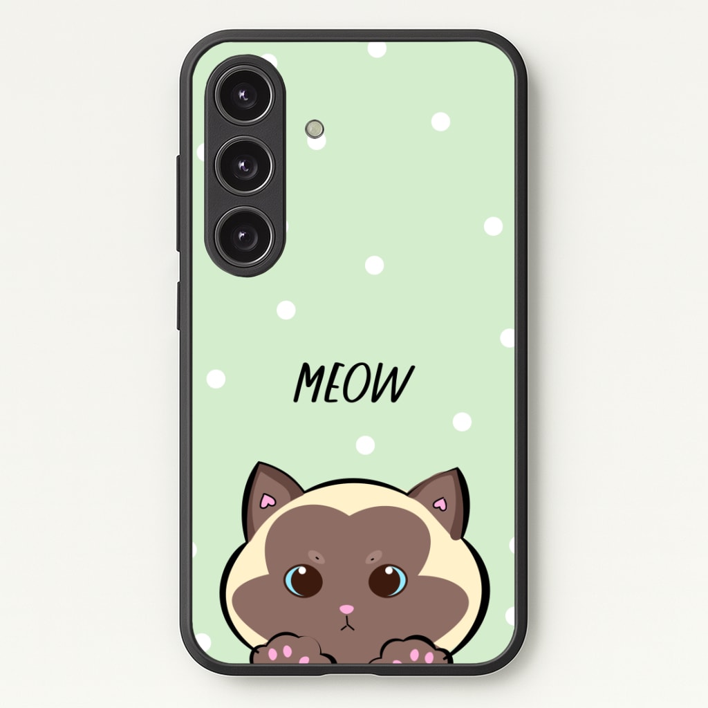 Meow Green - Cats Phone Case - Galaxy S24 Plus / Standard
