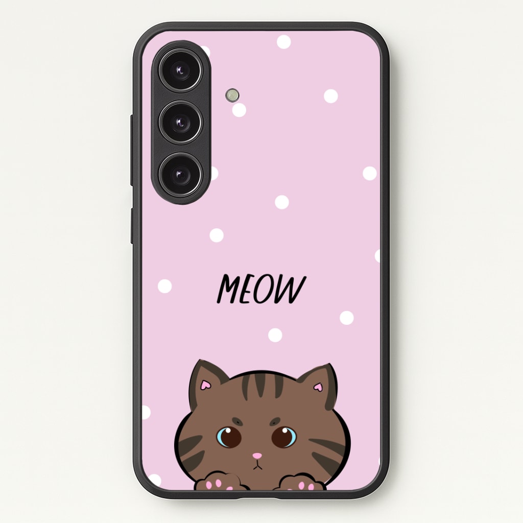 Meow Purple - Cats Phone Case - Galaxy S24 Plus / Standard