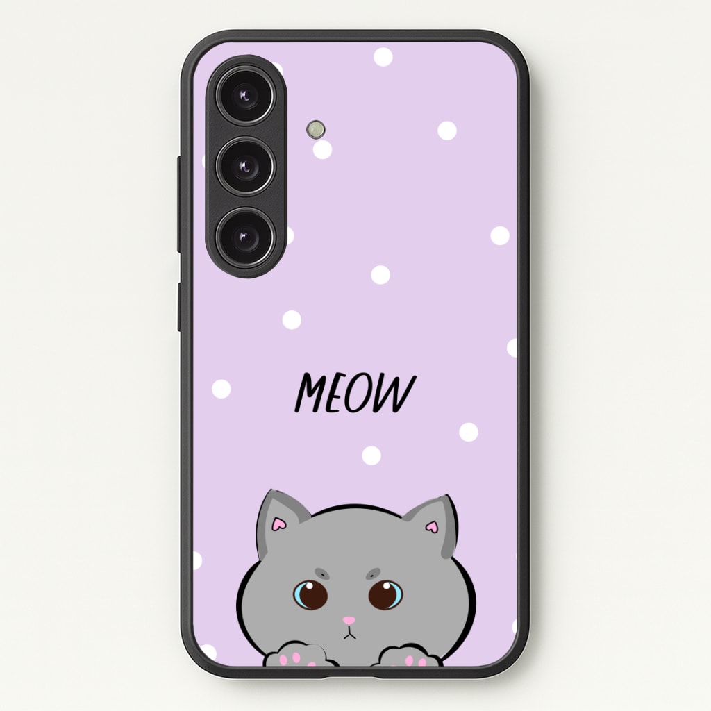 Grey Kitty - Cats Phone Case - Galaxy S24 Plus / Standard