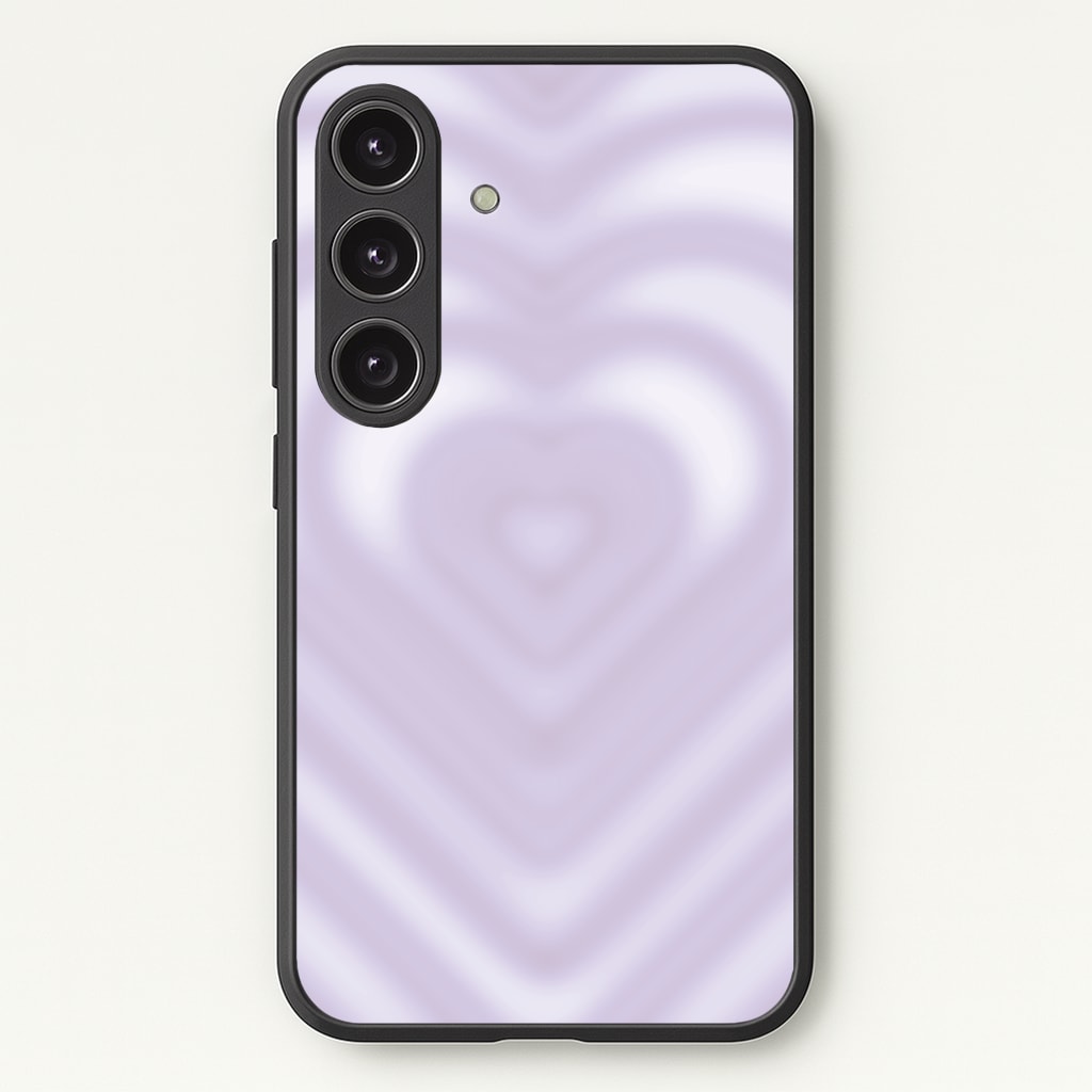 Drippy Love Heart Purple Phone Case - Galaxy S24 Plus / Standard