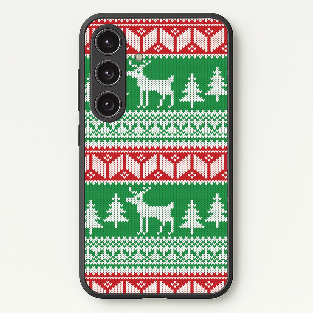 Christmas Jumper Pattern Christmas Phone Case - Galaxy S24 Plus / Standard