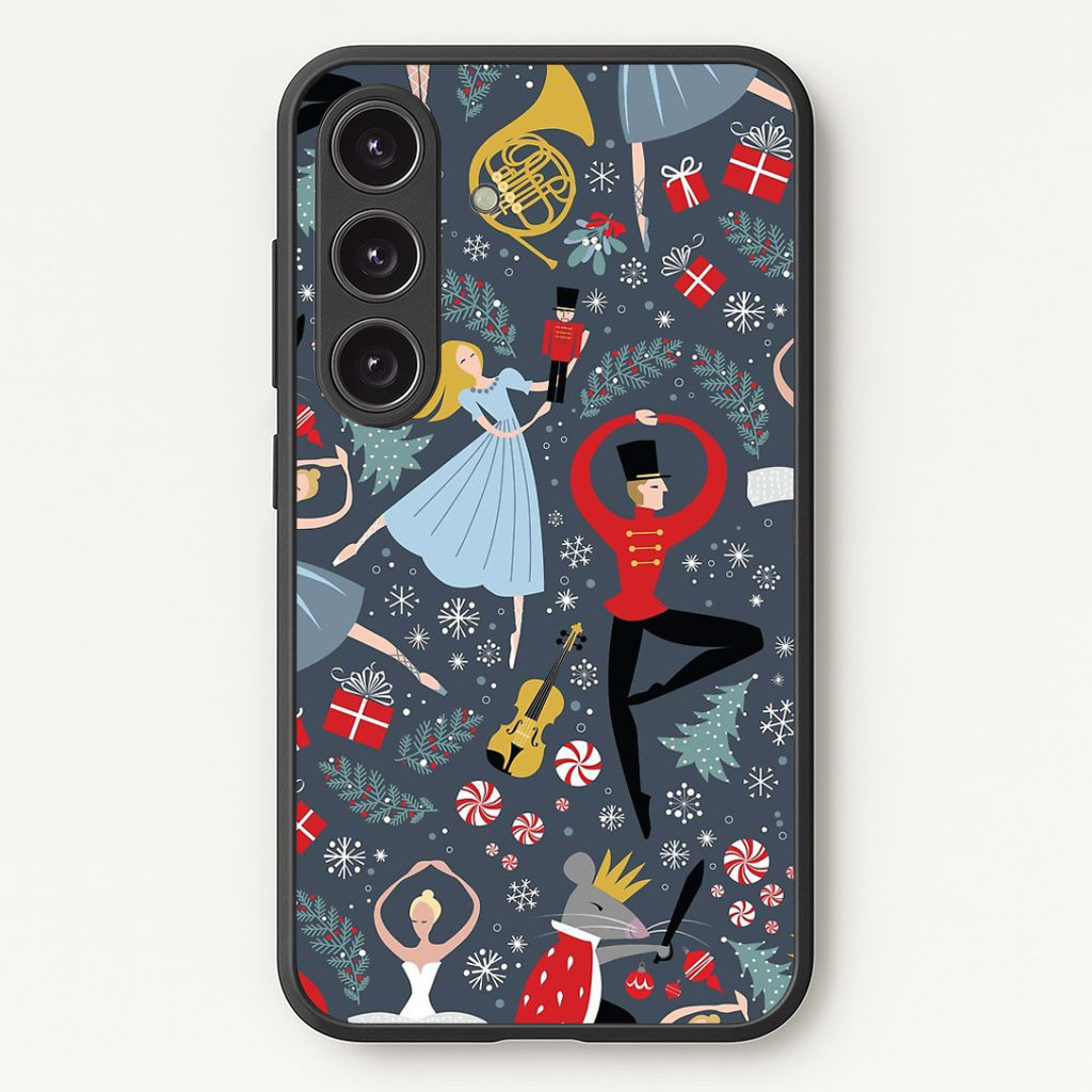 Nutcracker Ballet Pattern - Christmas Phone Case - Galaxy S24 Plus / Standard