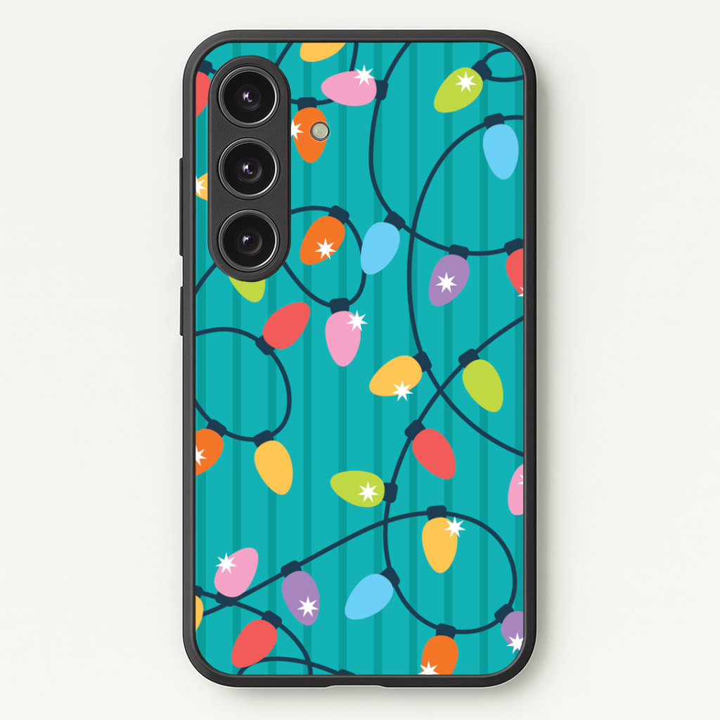 Funky Christmas Lights Pattern Phone Case - Galaxy S24 Plus / Standard