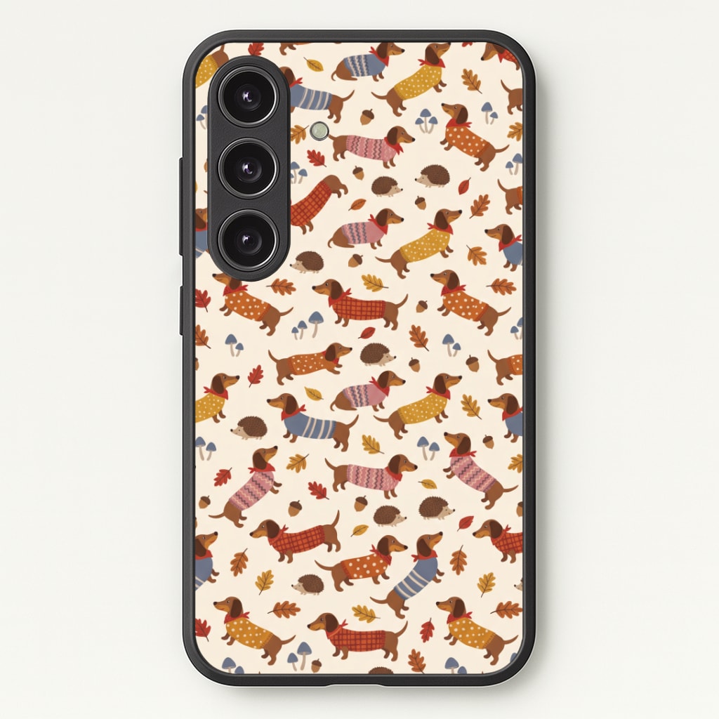 Autumn Sweater Dachshunds Phone Case