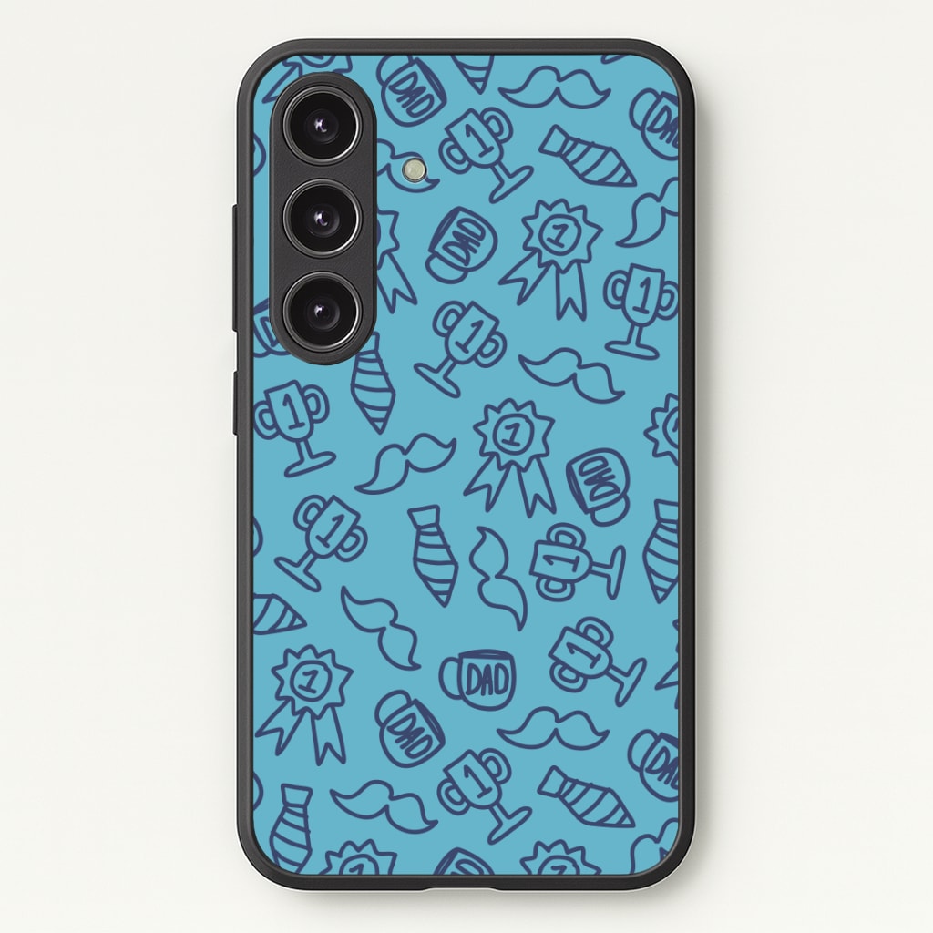 Dad Doodles Pattern Phone Case - Galaxy S24 Plus / Standard