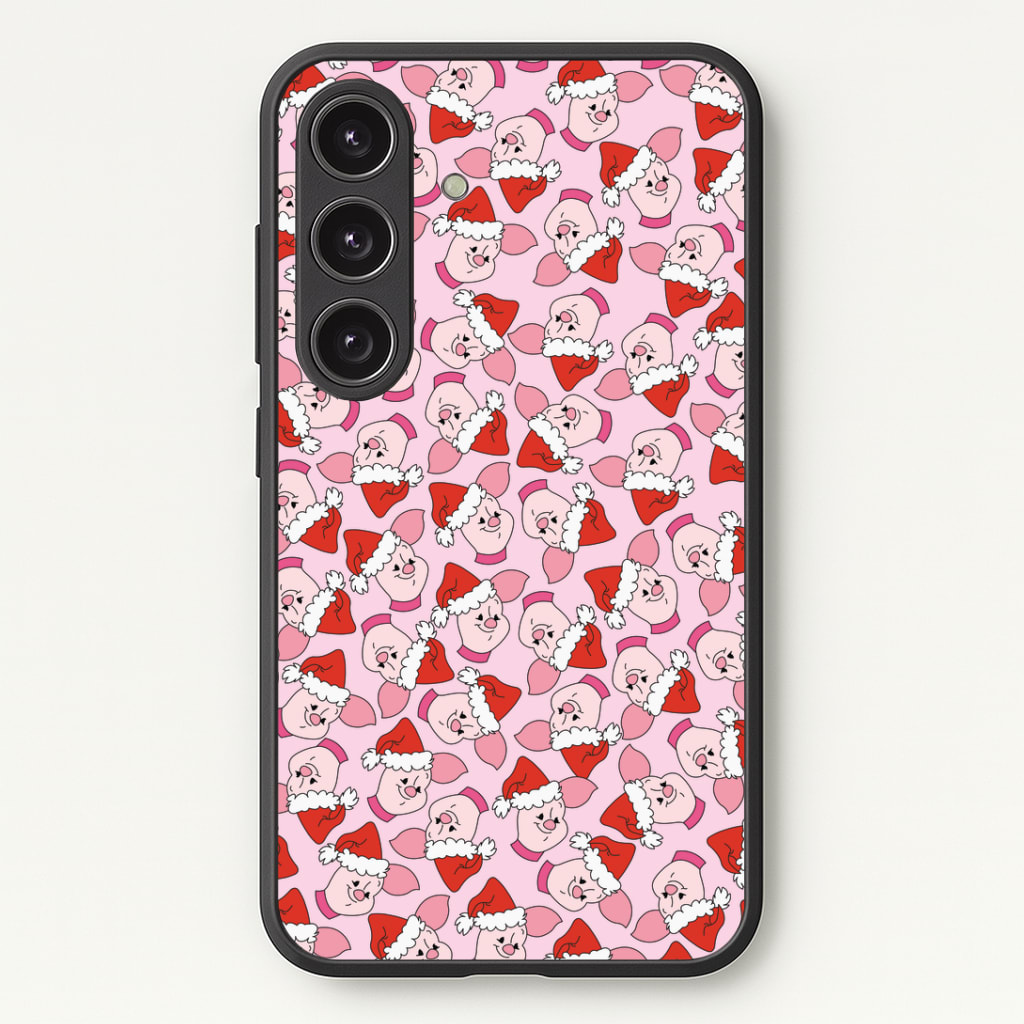 Pig Pattern Christmas Phone Case - Galaxy S24 Plus / Standard