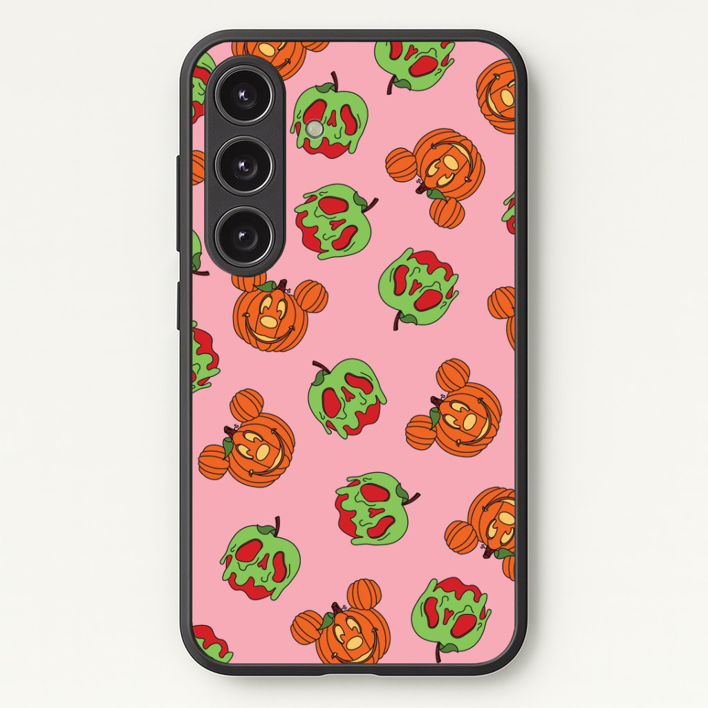 Pumpkin Mouse And Poison Apple Pattern Phone Case - Galaxy S24 Plus / Standard