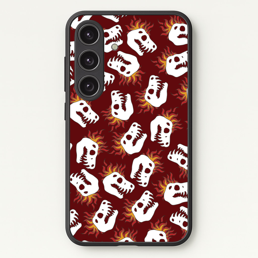 Bone Pattern - Dinosaurs Phone Case - Galaxy S24 Plus / Standard