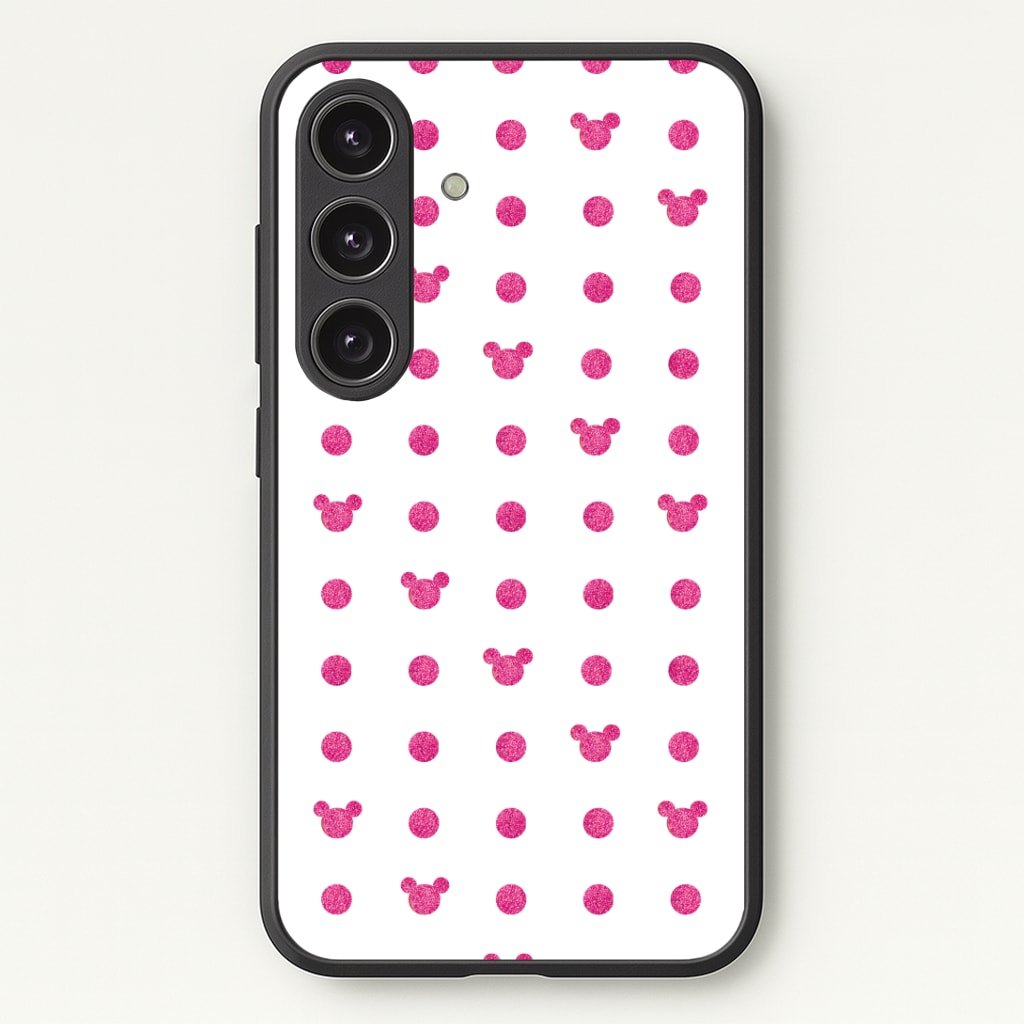 Mickey Polkadot White Fairytale Phone Case - Galaxy S24 Plus / Standard