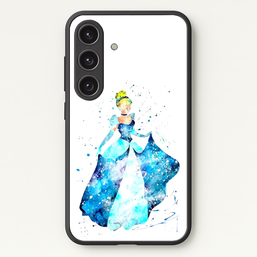 Watercolour Cinderella Fairytale Phone Case - Galaxy S24 Plus / Standard