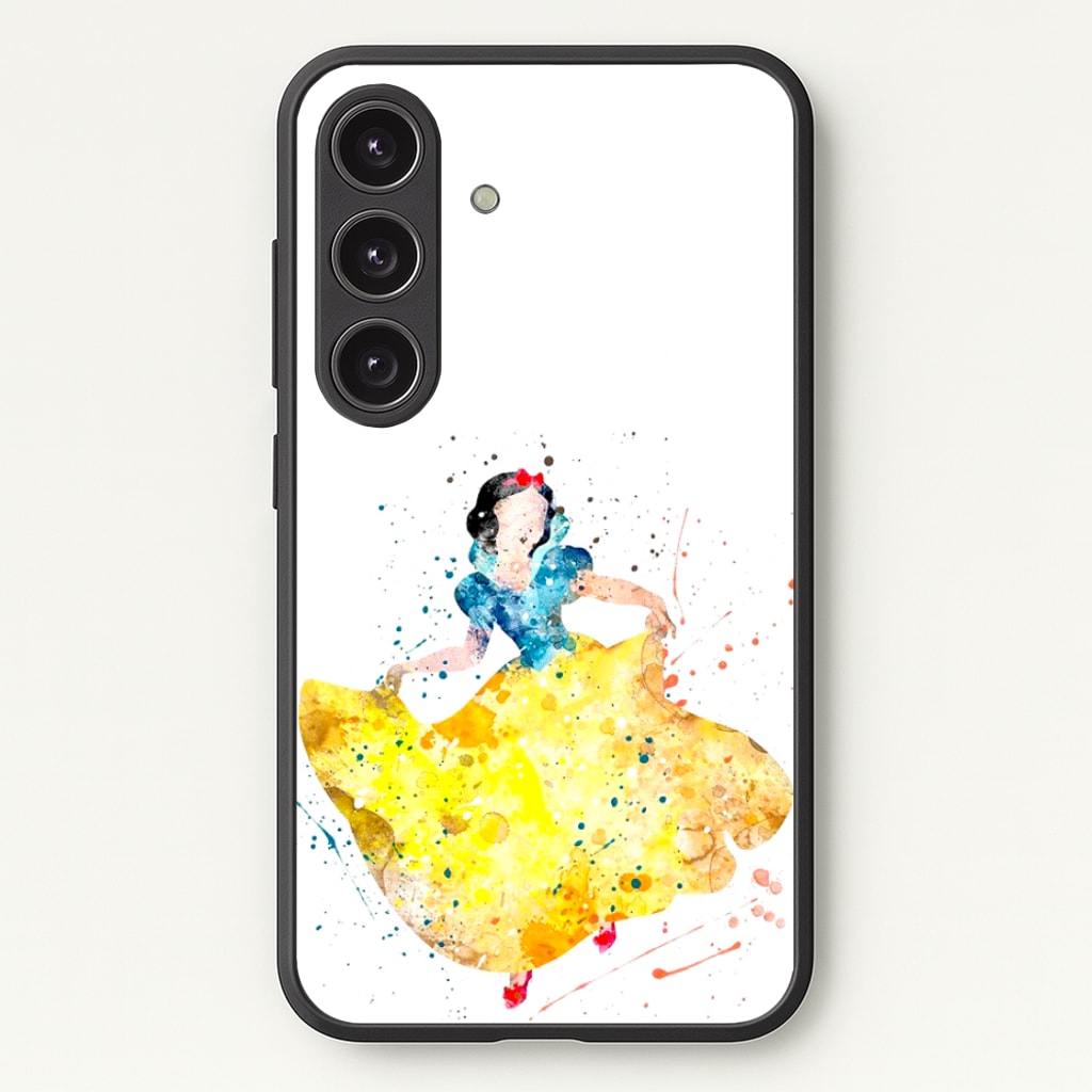 Watercolour Snow White Fairytale Phone Case - Galaxy S24 Plus / Standard