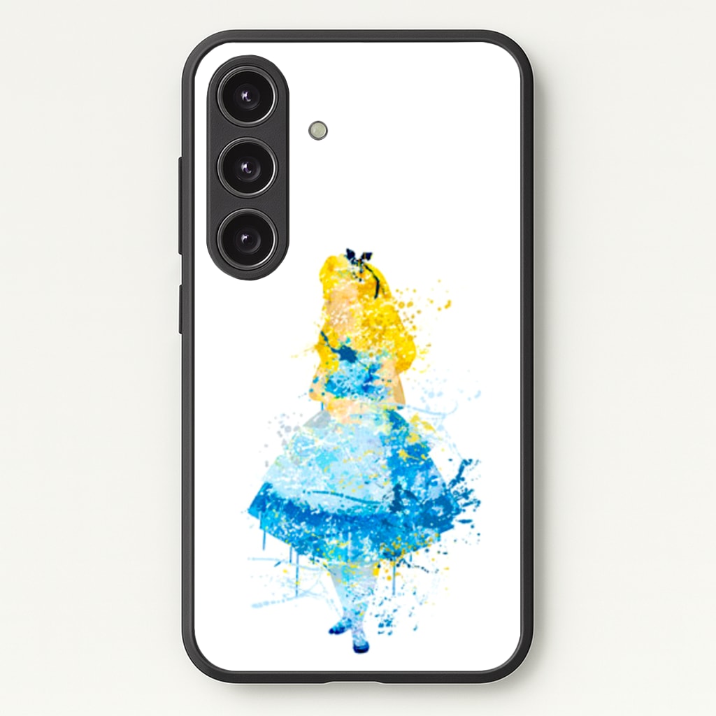 Watercolour Alice in Wonderland Fairytale Phone Case - Galaxy S24 Plus / Standard