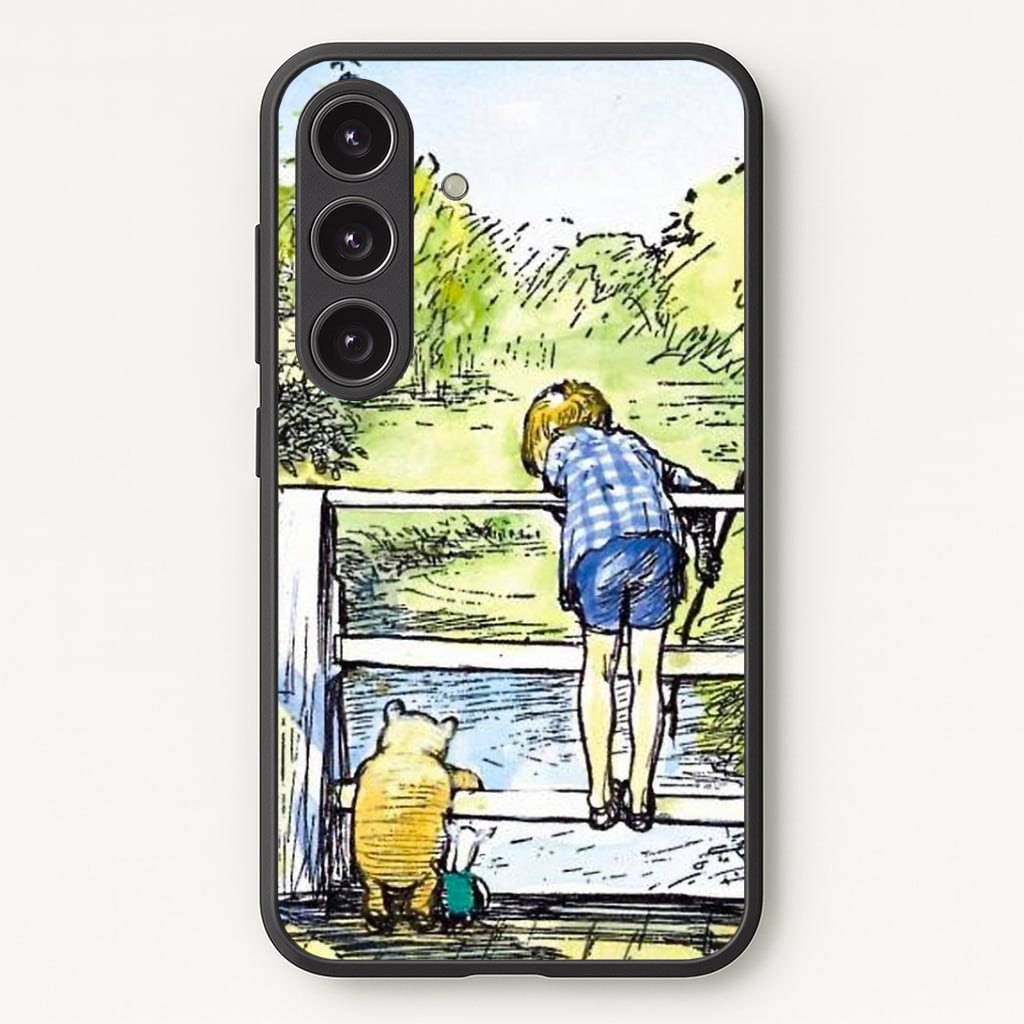Winnie & Christopher Robin Phone Case - Galaxy S24 Plus / Standard