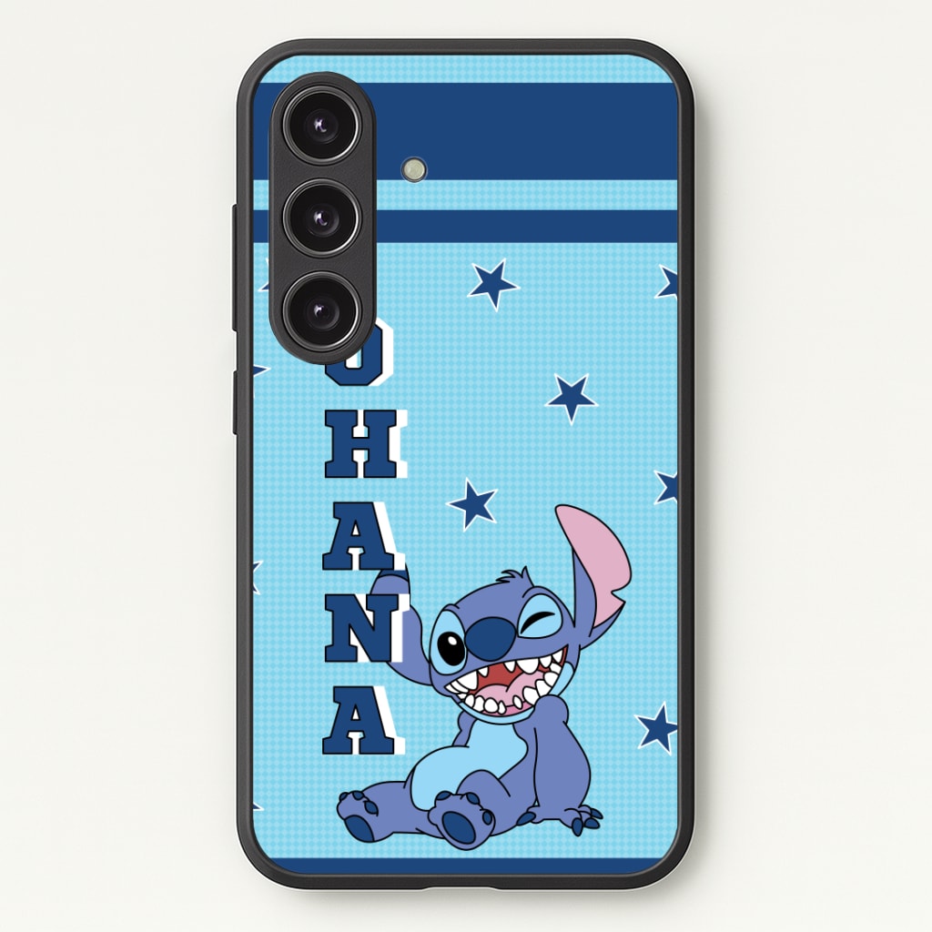 Blue Alien Ohana Phone Case - Galaxy S24 Plus / Standard