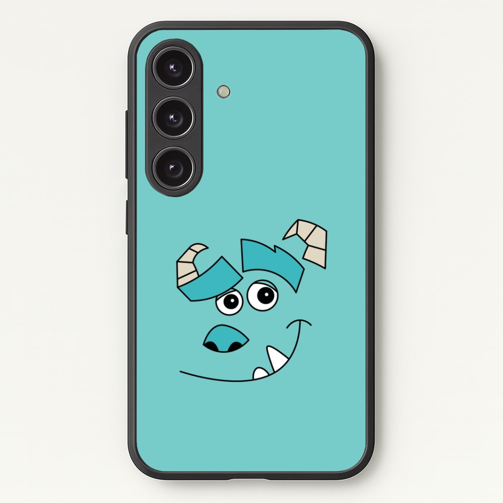 Blue Monster Face Phone Case - Galaxy S24 Plus / Standard