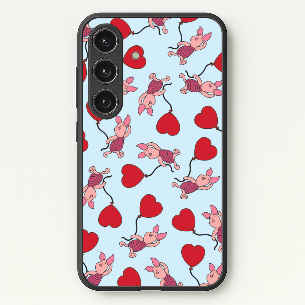 Baby Pig With Balloon Pattern Phone Case - Galaxy S24 Plus / Standard