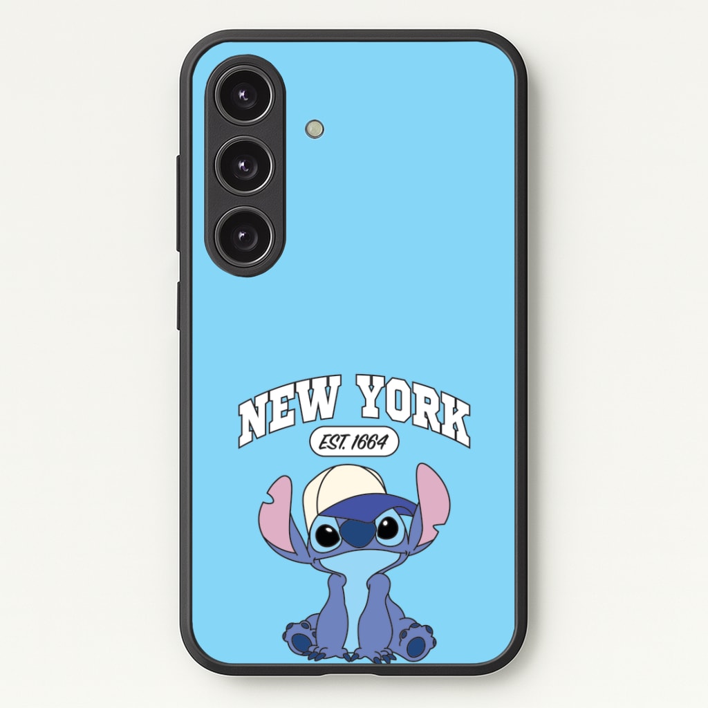 New York Blue Alien Phone Case - Galaxy S24 Plus / Standard