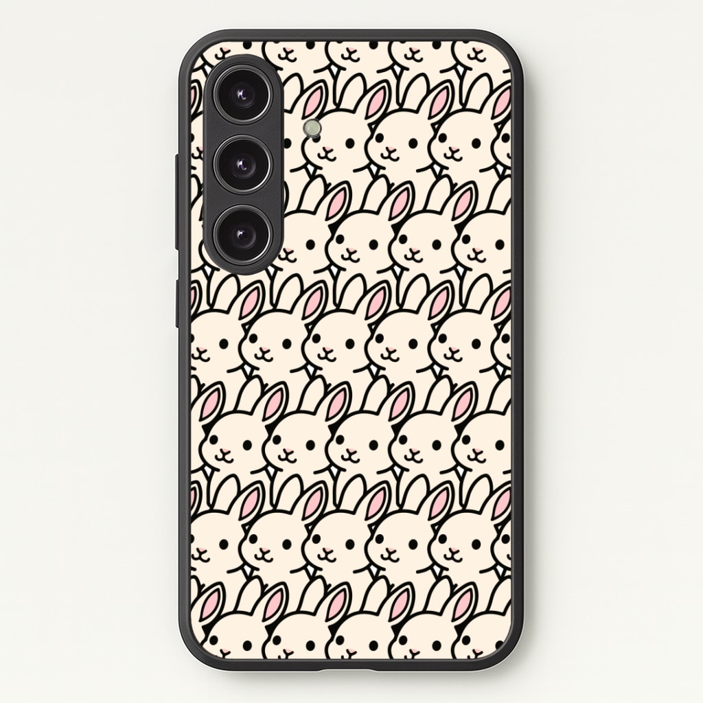Bunny Rabbit Pattern Phone Case - Galaxy S24 Plus / Standard