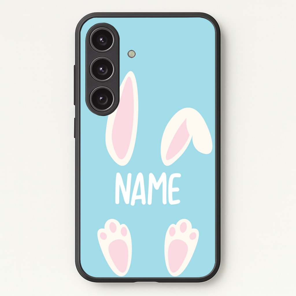 White Bunny Personalised Phone Case - Galaxy S24 Plus / Standard