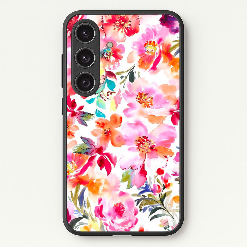 Spring Floral Pattern Phone Case - Galaxy S24 Plus / Standard