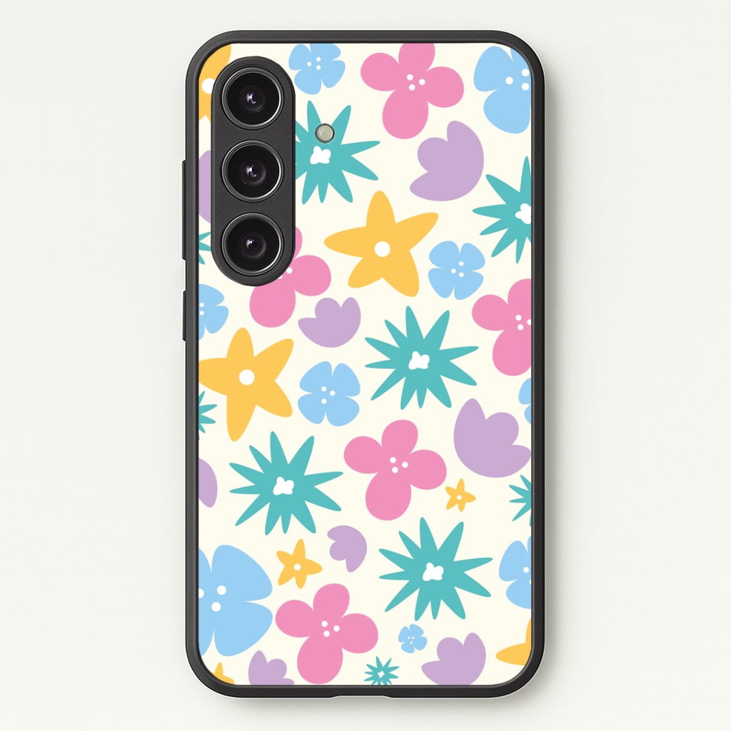 Playful Flowers - Floral Patterns Phone Case - Galaxy S24 Plus / Standard