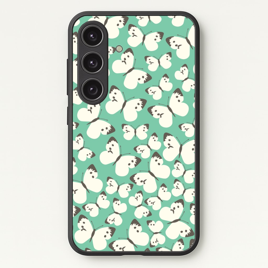White Butterfly - Butterfly Patterns Phone Case - Galaxy S24 Plus / Standard
