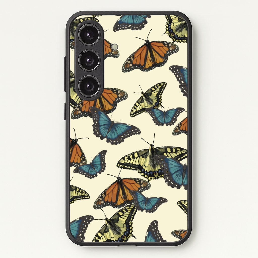 Butterfly Assortment Pattern Phone Case - Galaxy S24 Plus / Standard