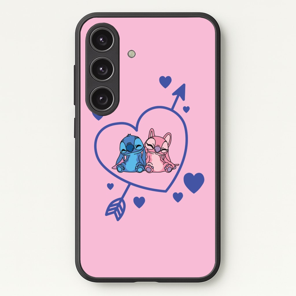 Arrow Heart - Pink Alien Phone Case - Galaxy S24 Plus / Standard