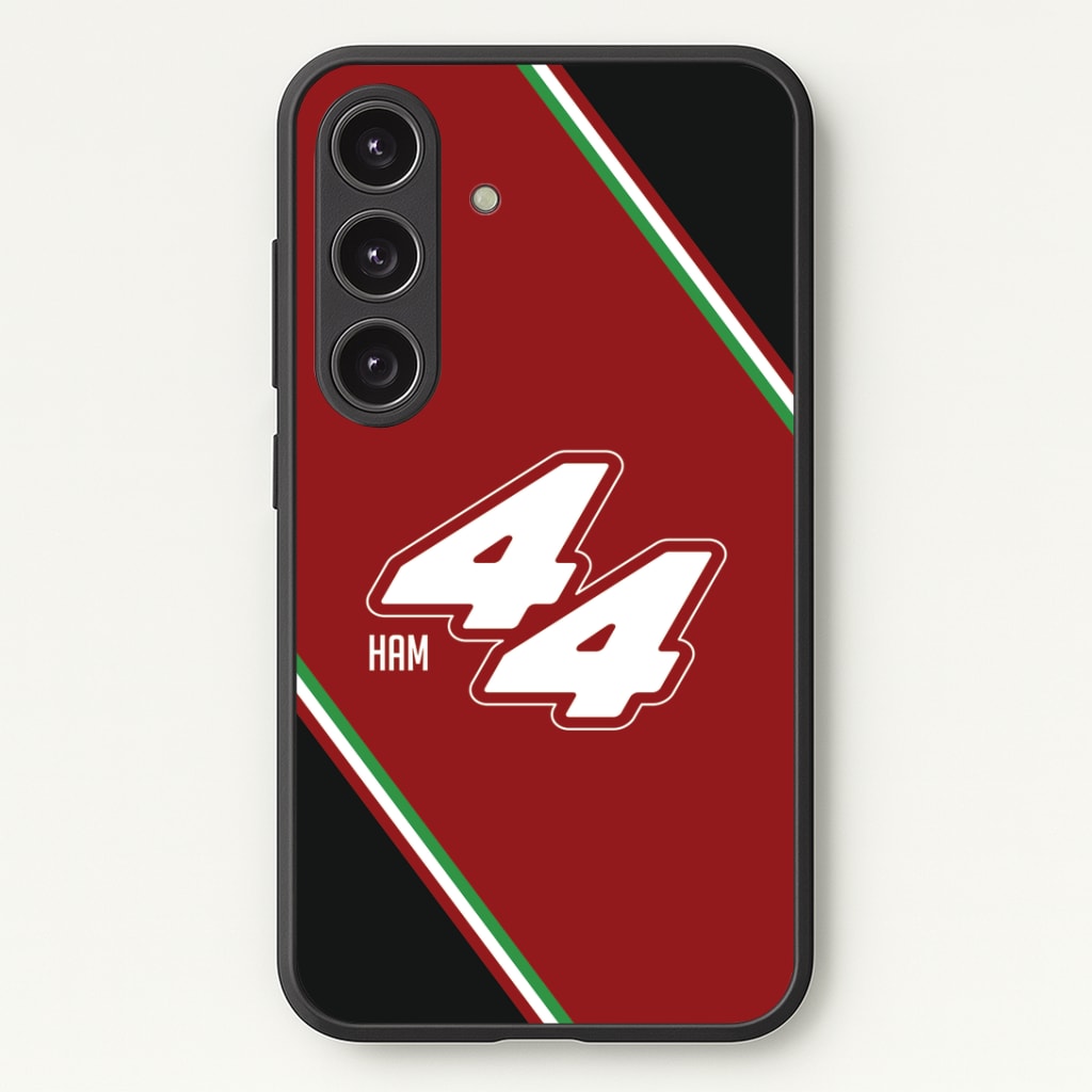 Dark Red Retro 44 Phone Case - Galaxy S24 Plus / Standard
