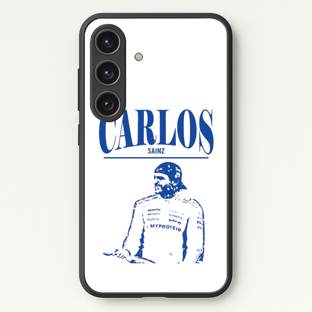 Carlos White And Blue Phone Case - Galaxy S24 Plus / Standard