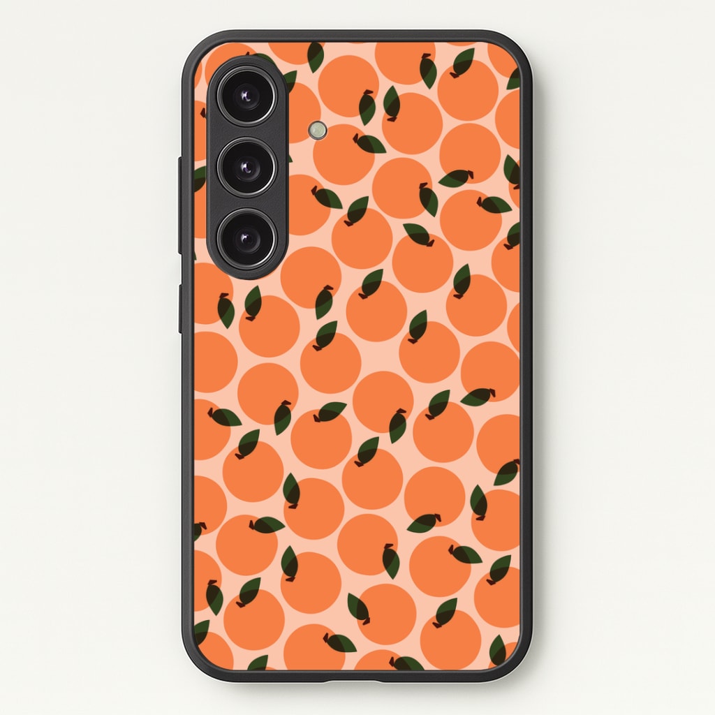 Oranges - Fruit Patterns Phone Case - Galaxy S24 Plus / Standard