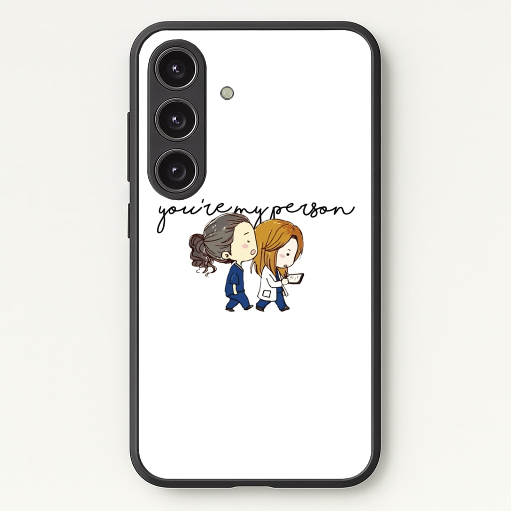 You're My Person Cartoon - Grey's Phone Case - Galaxy S24 Plus / Standard
