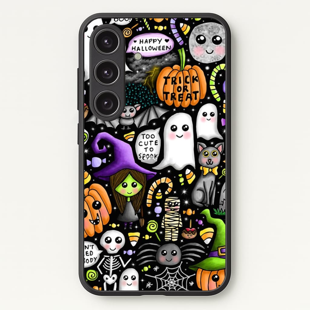 Colourful Halloween Pattern Phone Case - Galaxy S24 Plus / Standard