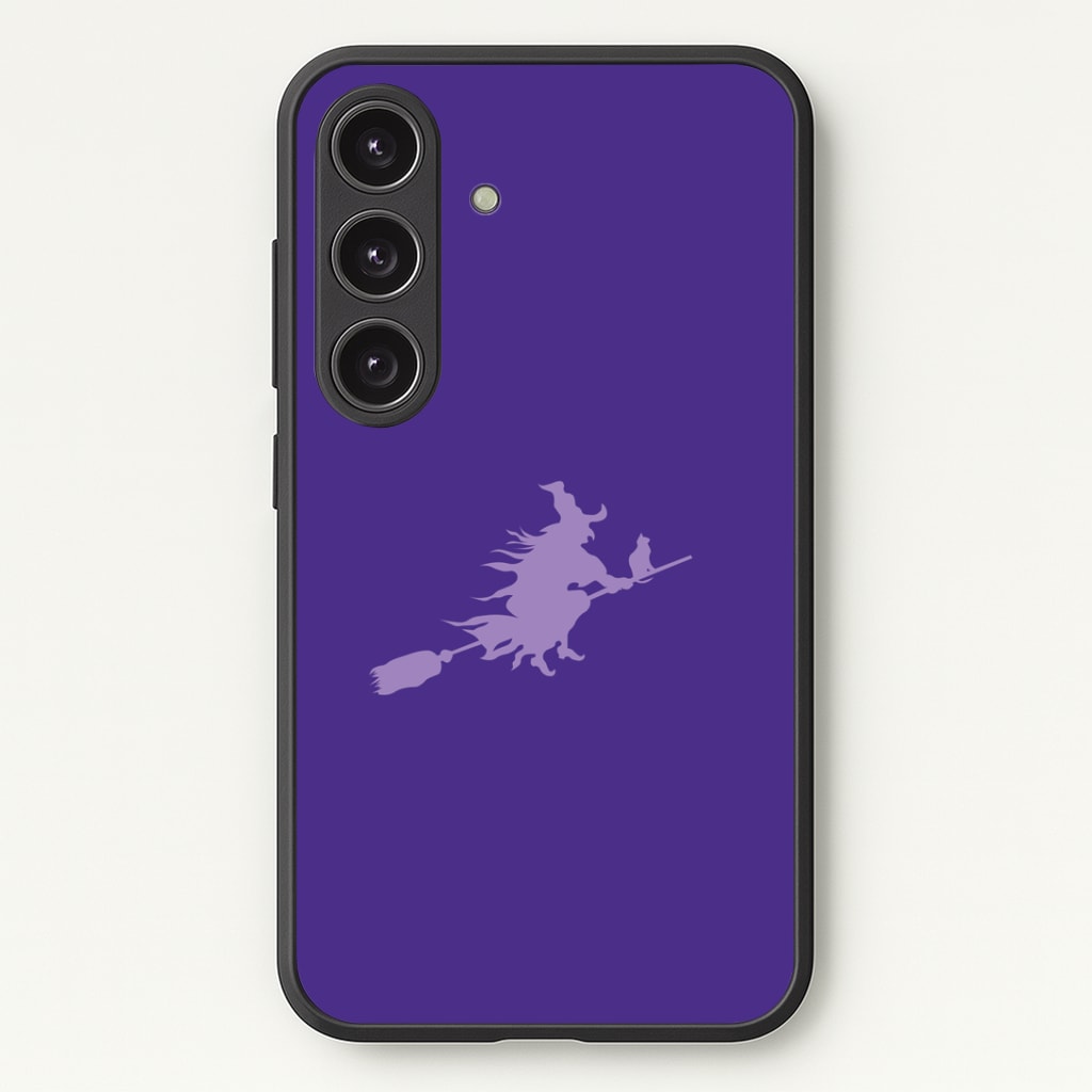 Witch And Cat - Halloween Phone Case - Galaxy S24 Plus / Standard