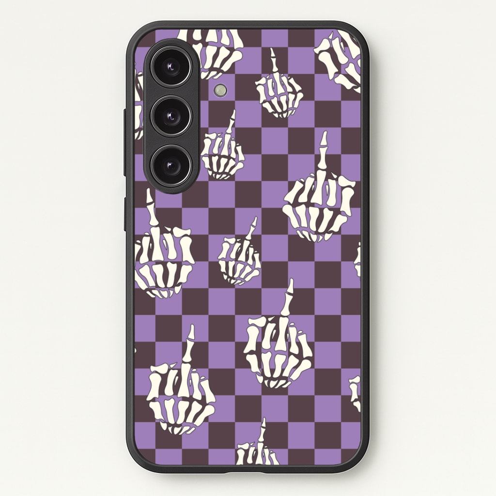 Purple Middle Finger Phone Case - Galaxy S24 Plus / Standard
