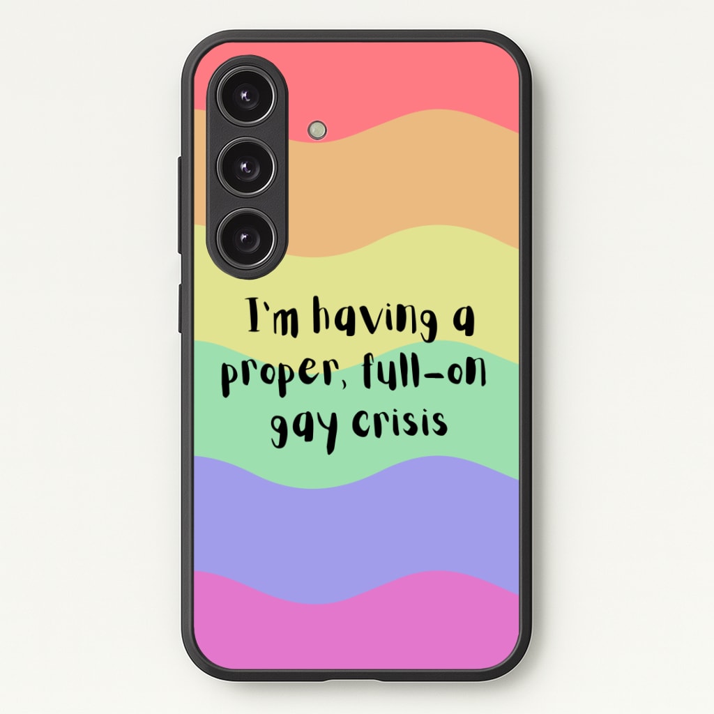 Gay Crisis - Heart TV Phone Case - Galaxy S24 Plus / Standard