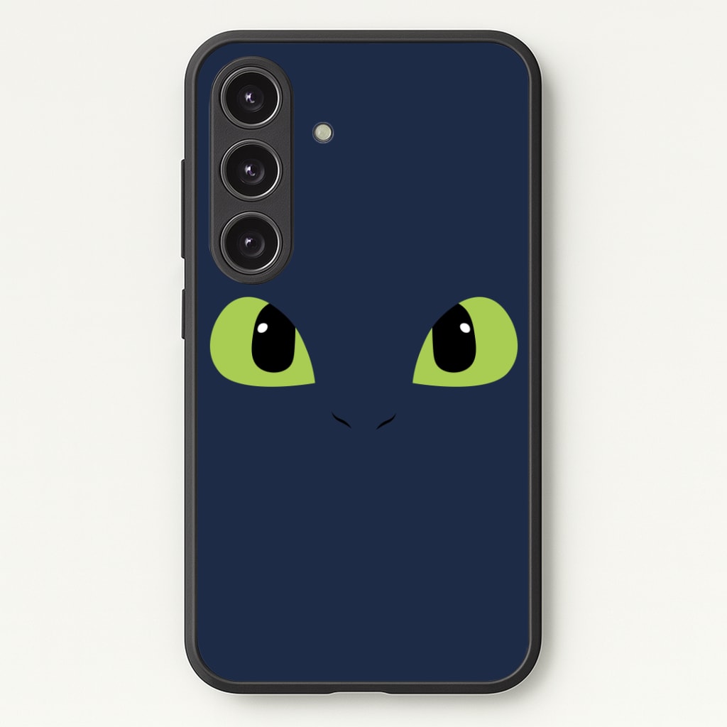 Black Fury Dragon Face Phone Case - Galaxy S24 Plus / Standard
