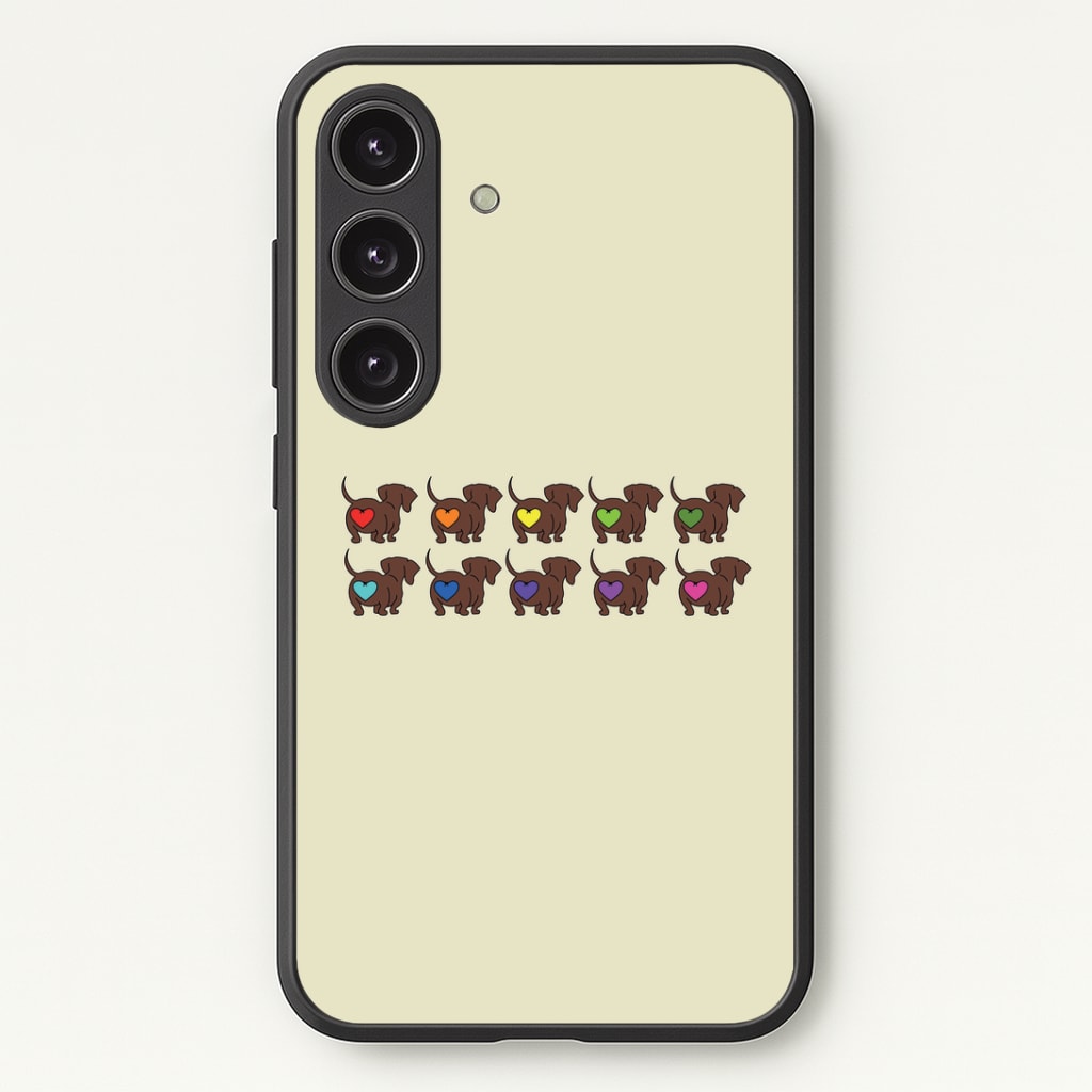 Love hearts - Dachshunds Phone Case - Galaxy S24 Plus / Standard