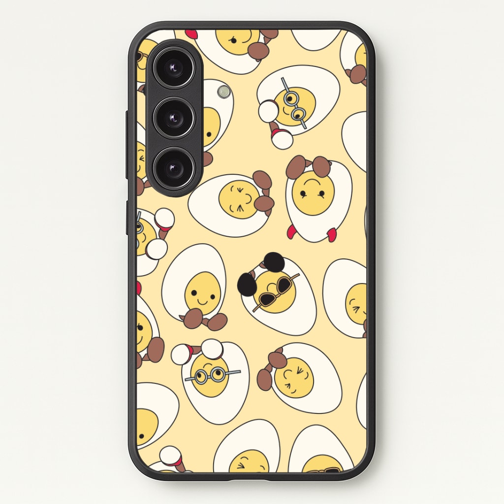 Egg Pattern - Plushy Phone Case - Galaxy S24 Plus / Standard