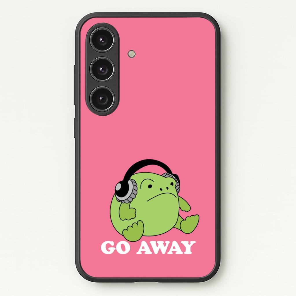 Go Away Grumpy Frog Phone Case - Galaxy S24 Plus / Standard