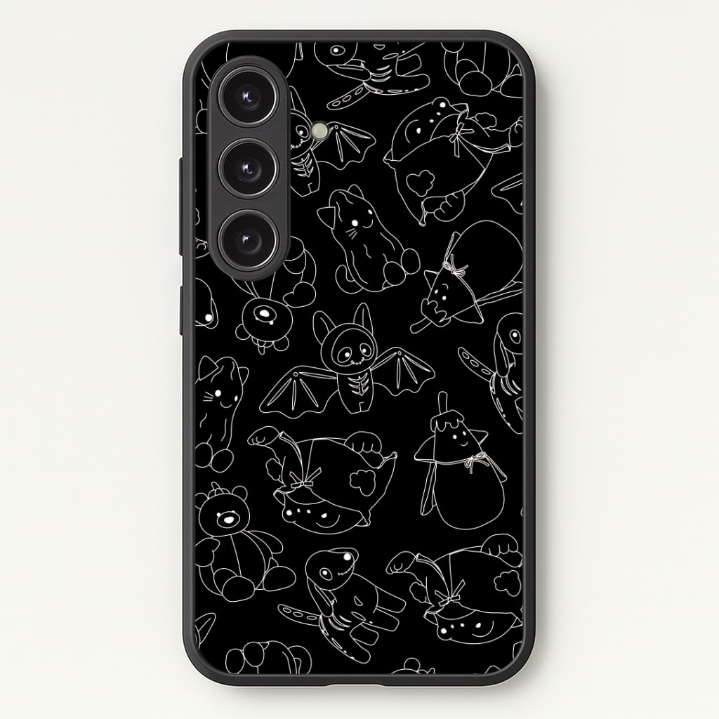 Halloween Plushies Pattern II - Halloween Phone Case - Galaxy S24 Plus / Standard