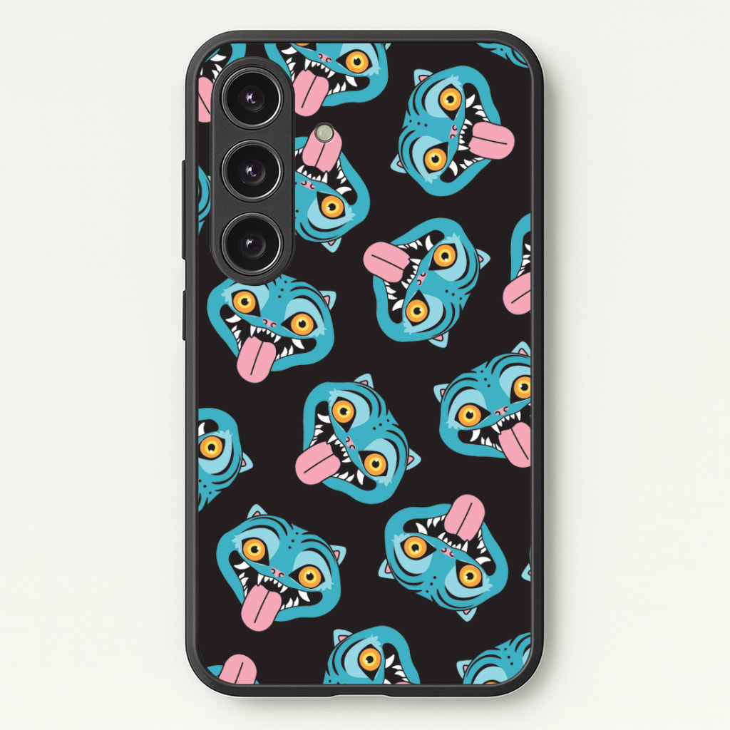 Demon Cat Pattern Phone Case - Galaxy S24 Plus / Standard