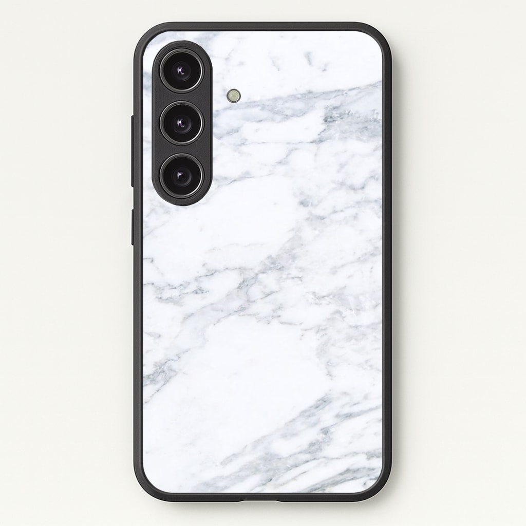 White Marble Pattern Phone Case - Galaxy S24 Plus / Standard