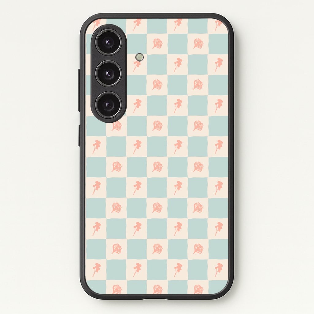 Patchwork Floral Pattern Phone Case - Galaxy S24 Plus / Standard