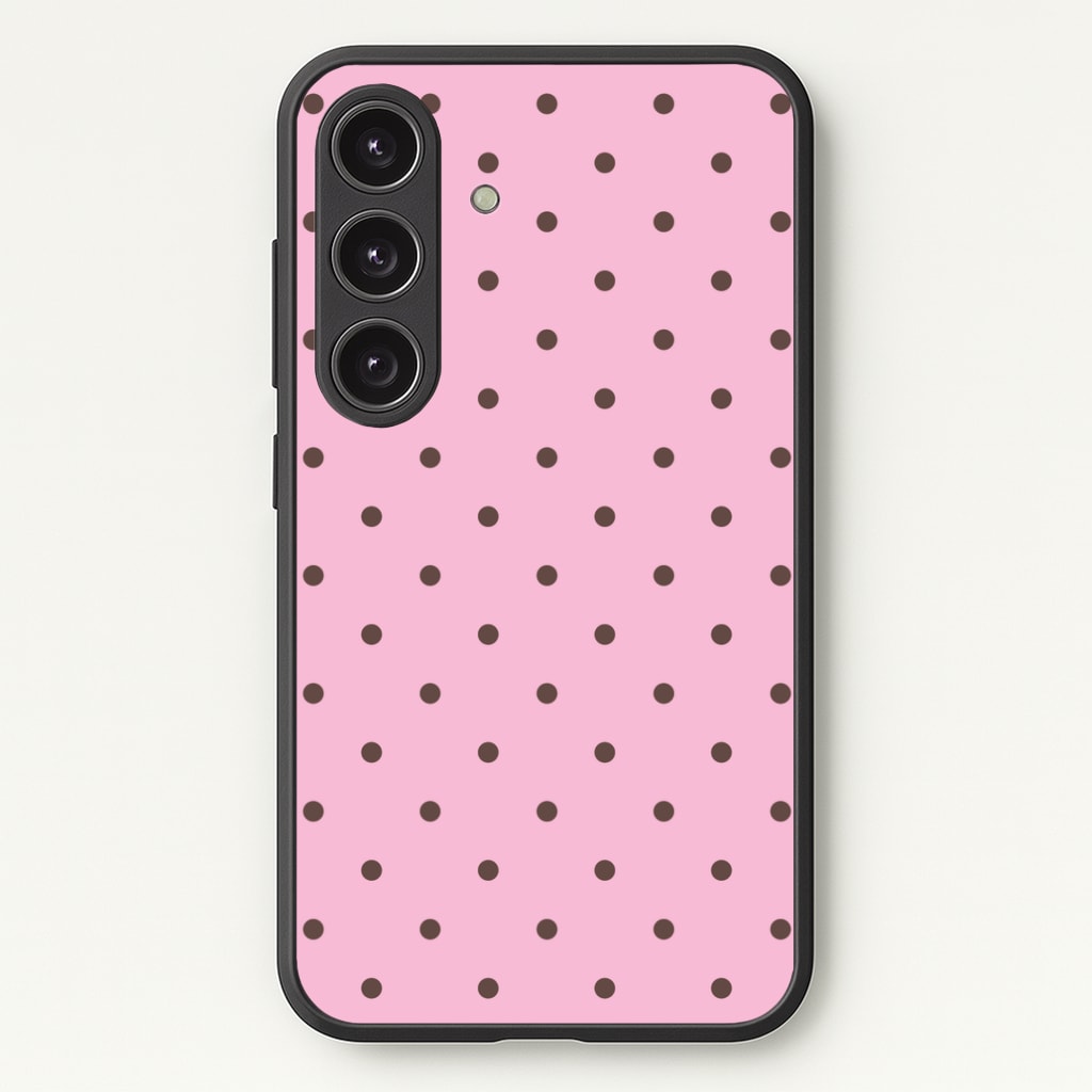 Strawberry Polka Dots Phone Case - Galaxy S24 Plus / Standard