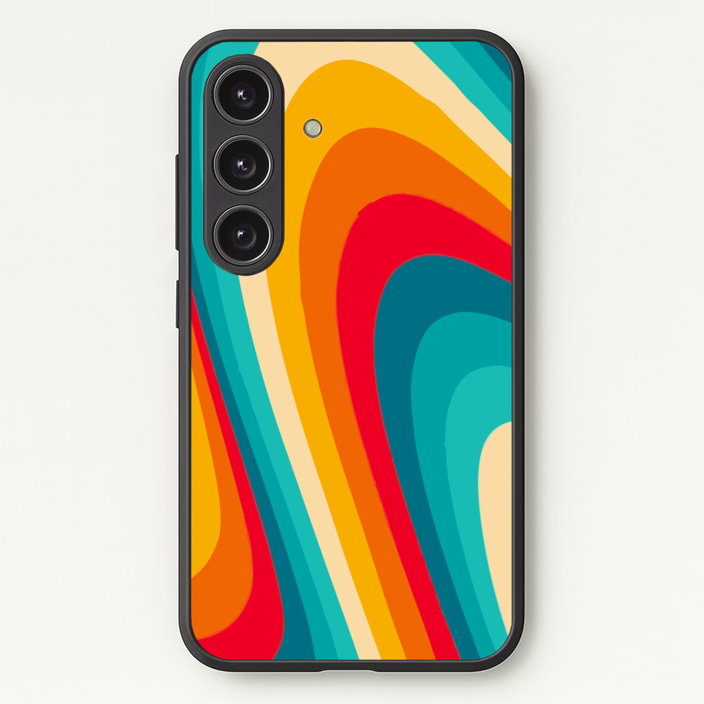 Rainbow Abstract Pattern Phone Case - Galaxy S24 Plus / Standard
