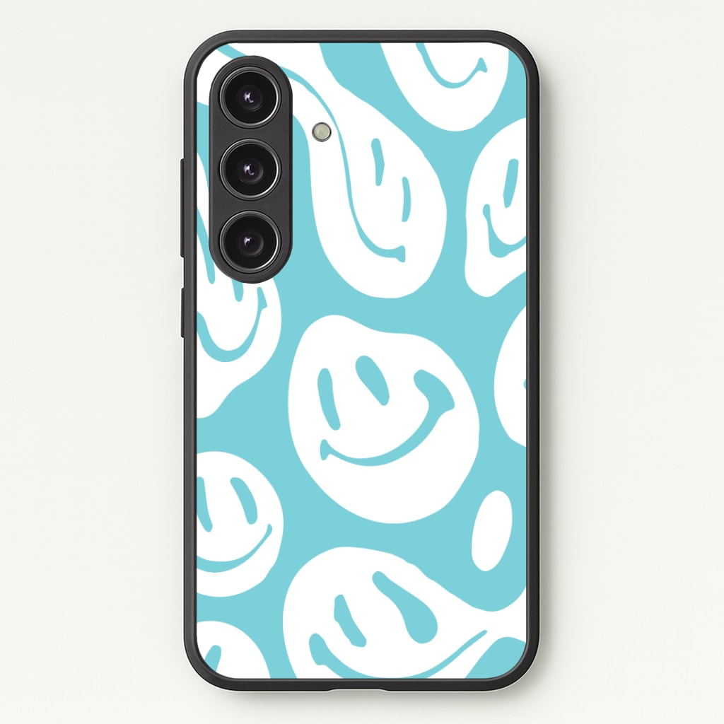 Trippn Smiley - Blue Phone Case - Galaxy S24 Plus / Standard