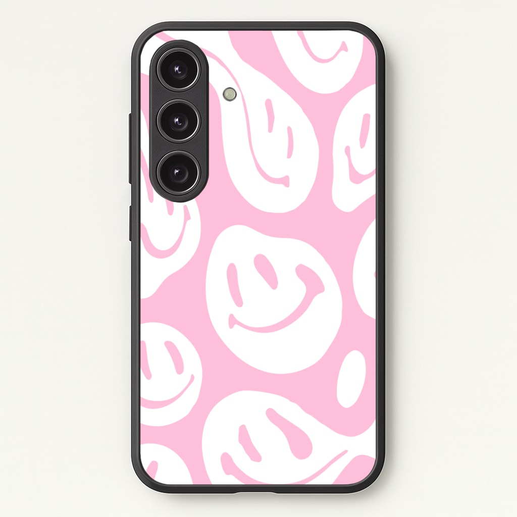 Trippn Smiley - Pink Phone Case - Galaxy S24 Plus / Standard