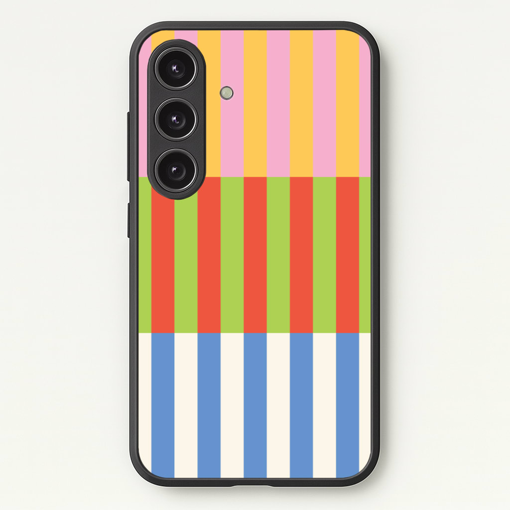 Colourful Stripes Pattern Phone Case - Galaxy S24 Plus / Standard
